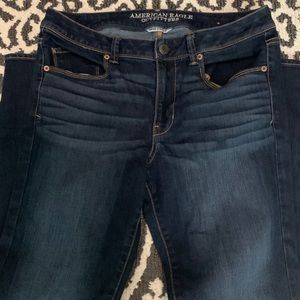 American Eagle Mid-Rise Super Skinny, Size 12